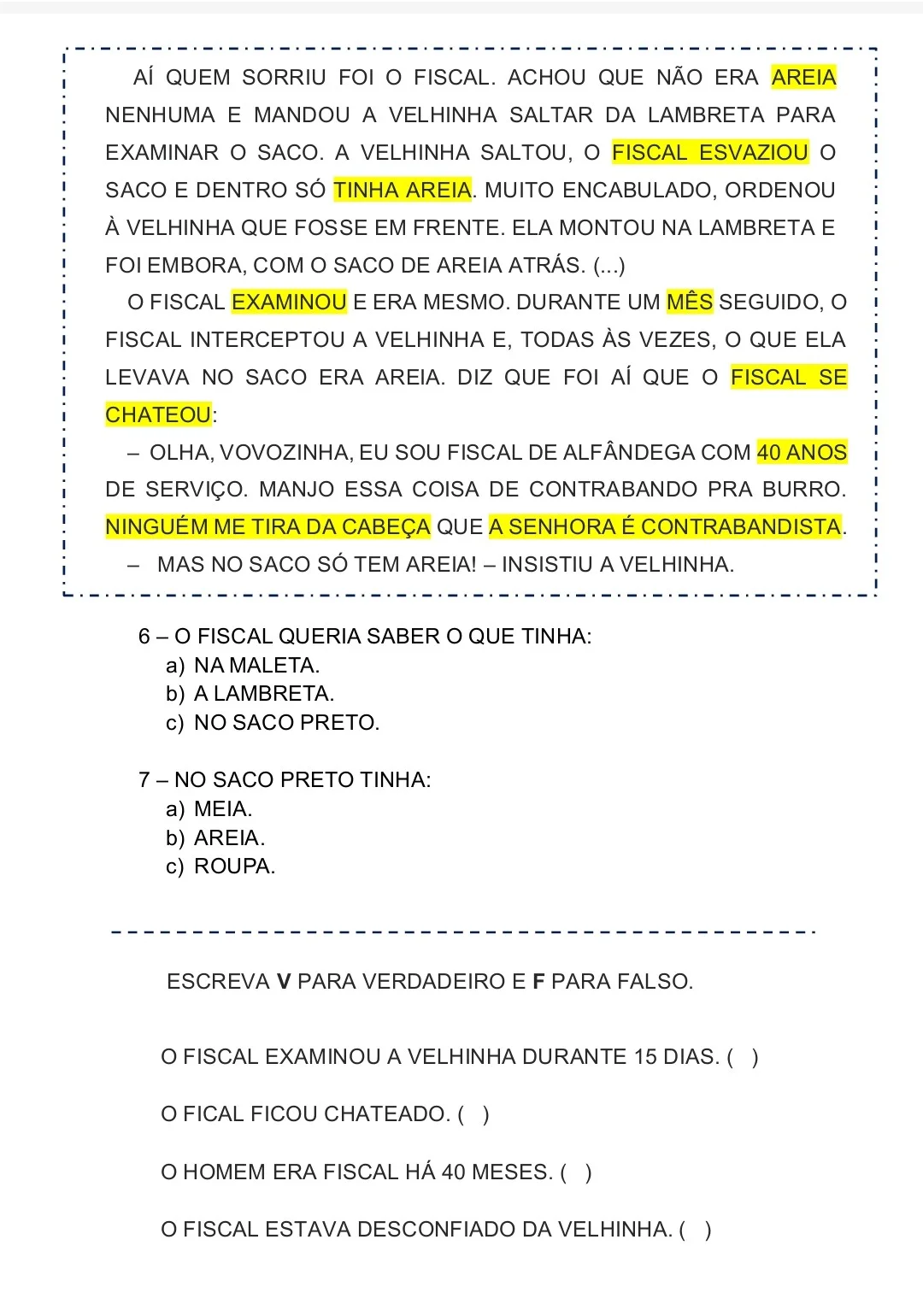 ATIVIDADES DE LEITURA E COMPREENSÃO PARA 6° AO 9° ANO E EJA — amostra 2: A proposta é oferecer ao professor um material… ATIVIDADES DE LEITURA E COMPREENSÃO PARA 6° AO 9° ANO E EJA — amostra 2: A proposta é oferecer ao professor um material…