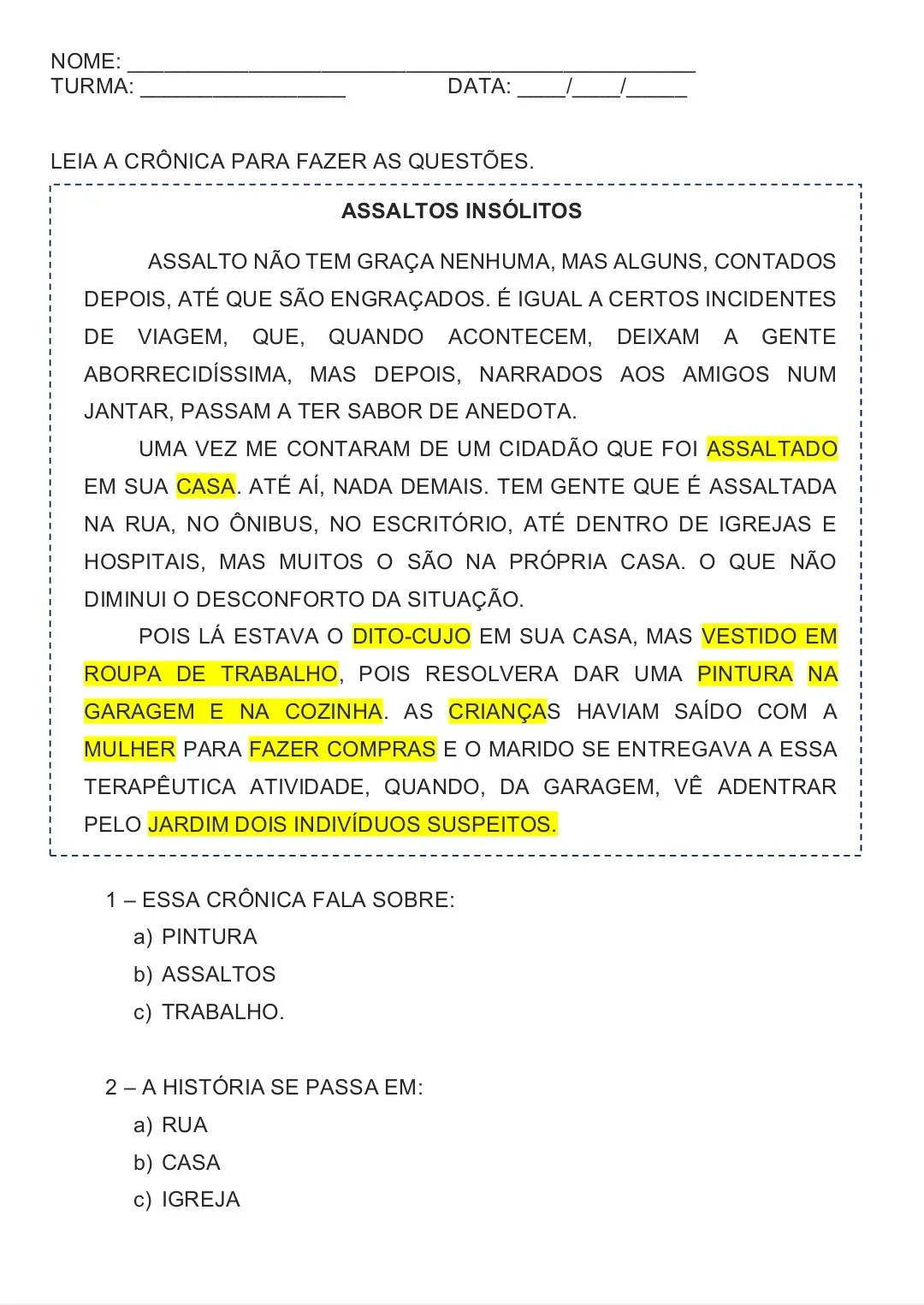 ATIVIDADES DE LEITURA E COMPREENSÃO PARA 6° AO 9° ANO E EJA — amostra 4: Adaptar é tornar possível. ATIVIDADES DE LEITURA E COMPREENSÃO PARA 6° AO 9° ANO E EJA — amostra 4: Adaptar é tornar possível.
