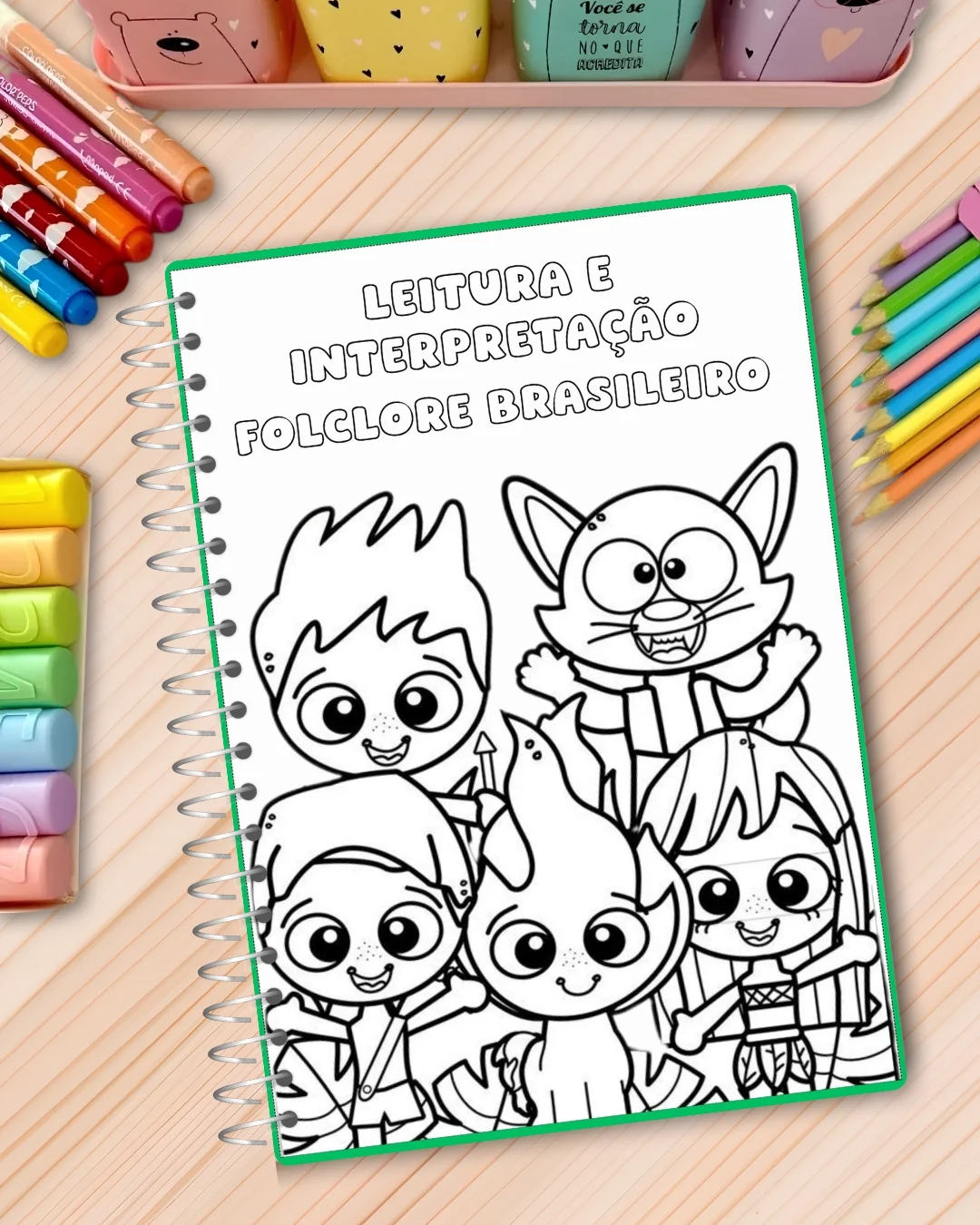 ATIVIDADES DE LEITURA E INTERPRETAÇÃO – FOLCLORE BRASILEIRO — capa do material