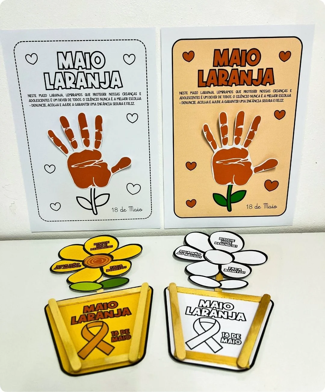 Atividades de Maio Laranja para imprimir — amostra 2: Como aplicar as atividades em sala