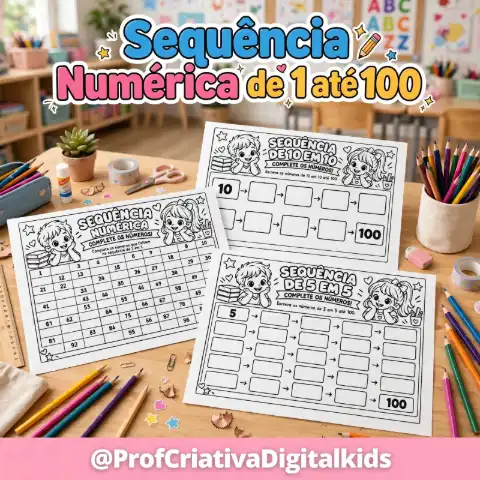 Atividades de Matemática-Sequência Numérica até 100 — capa do material