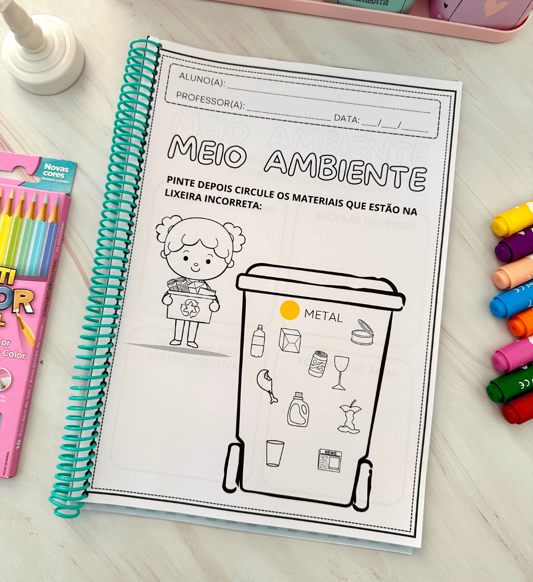 Atividades de Meio Ambiente: Apostila em PDF para Imprimir — amostra 5: Trabalhe a consciência ambiental com atividades em…