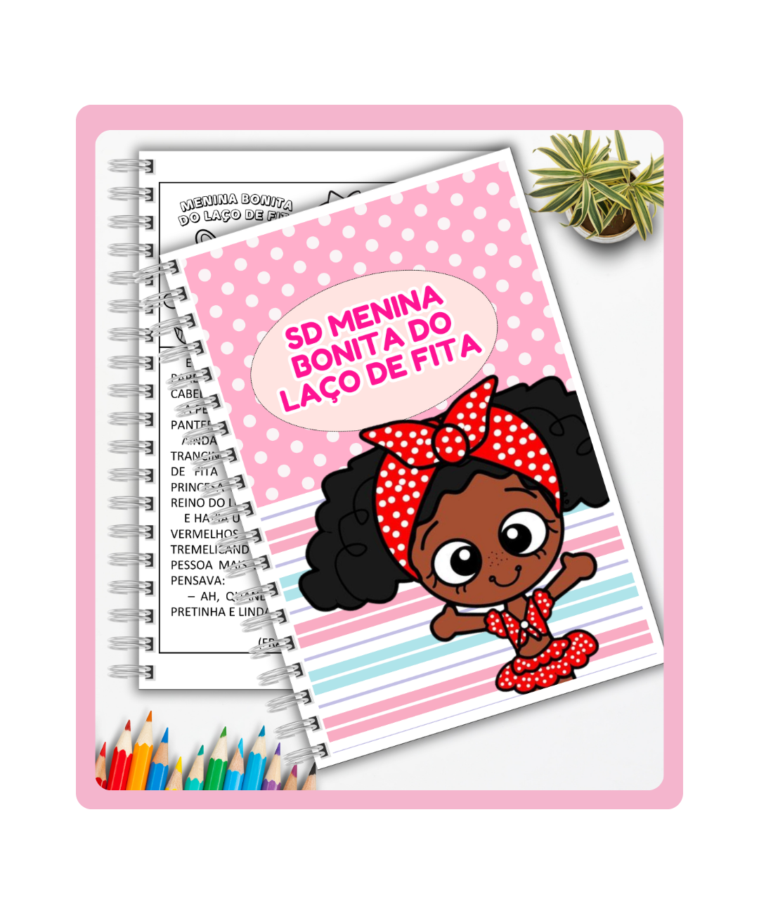 Atividades de Menina Bonita do Laço de Fita para imprimir — capa do material