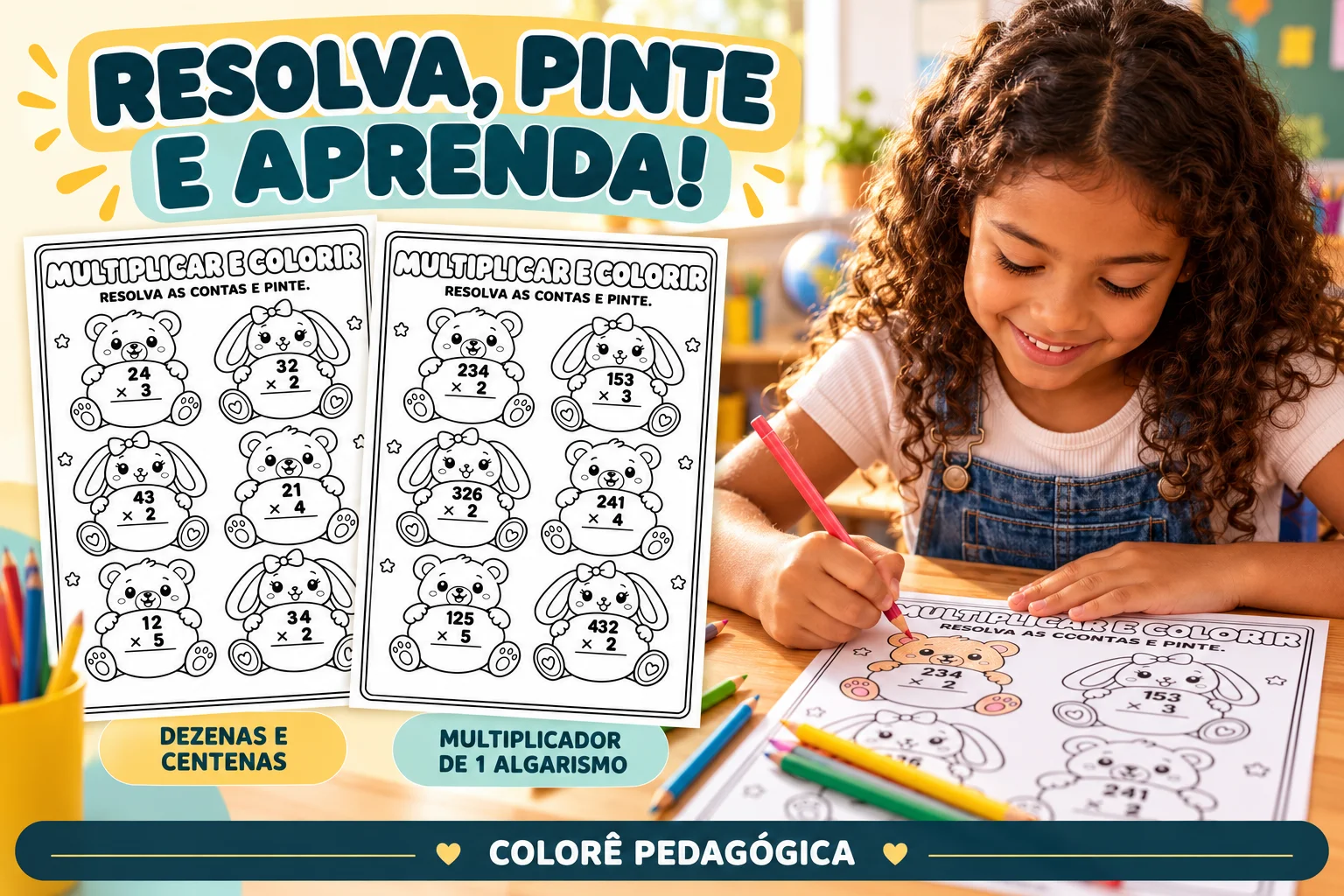 Atividades de Multiplicação para Imprimir – 36 Contas Montadas. — amostra 1: 📌 Material digital em PDF. Nenhum produto…