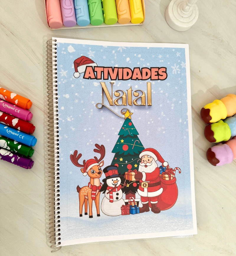 Atividades de Natal: Apostila em PDF com 17 Páginas — Alfabetização para Educação Infantil: Trabalhe o Natal com propostas…