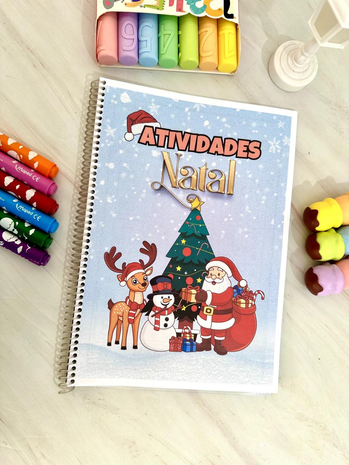 ATIVIDADES DE NATAL – APRENDIZAGEM COM CLIMA NATALINO! — amostra 5: A apostila reúne atividades de Matemática e…