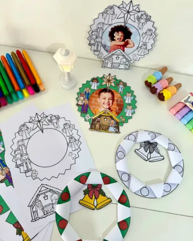Atividades de Natal em Formato de Guirlanda para Educação Infantil — amostra 1: Guirlandas de Natal em PDF para Educação…
