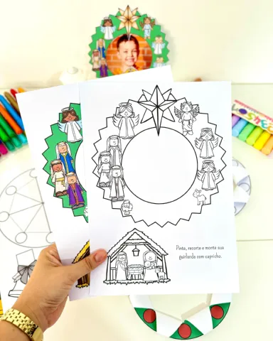 Atividades de Natal em Formato de Guirlanda para Educação Infantil — amostra 2: Guirlandas de Natal em PDF para Educação…