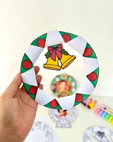 Atividades de Natal em Formato de Guirlanda para Educação Infantil — amostra 5: Guirlandas de Natal em PDF para Educação…