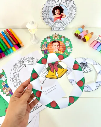 Atividades de Natal em Formato de Guirlanda para Educação Infantil — amostra 6: Guirlandas de Natal em PDF para Educação…