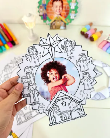 Atividades de Natal em Formato de Guirlanda para Educação Infantil — capa do material