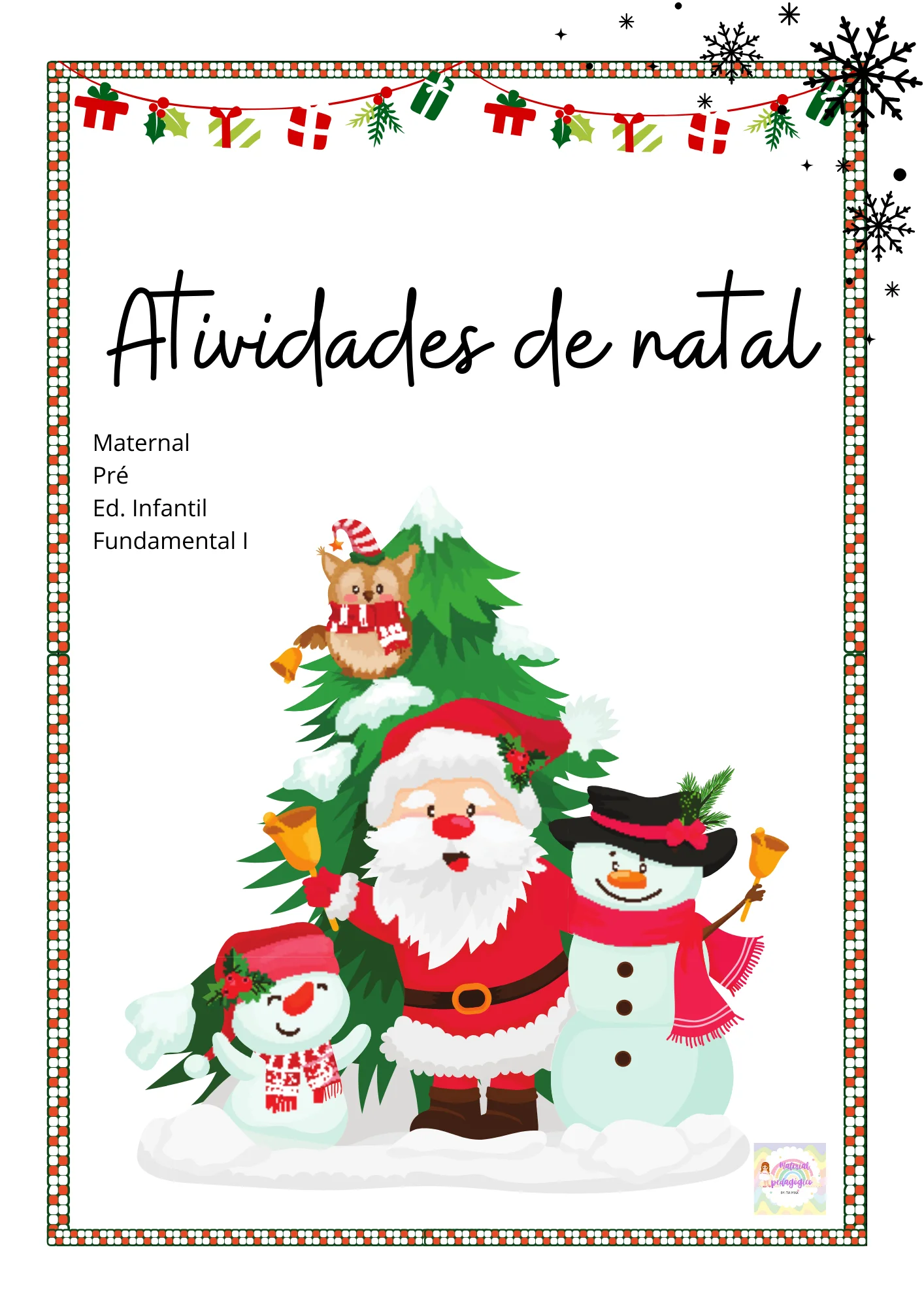 Atividades De Natal imprimível educação infantil, anos iniciais — Alfabetização para Educação Infantil: Atividades diversas…