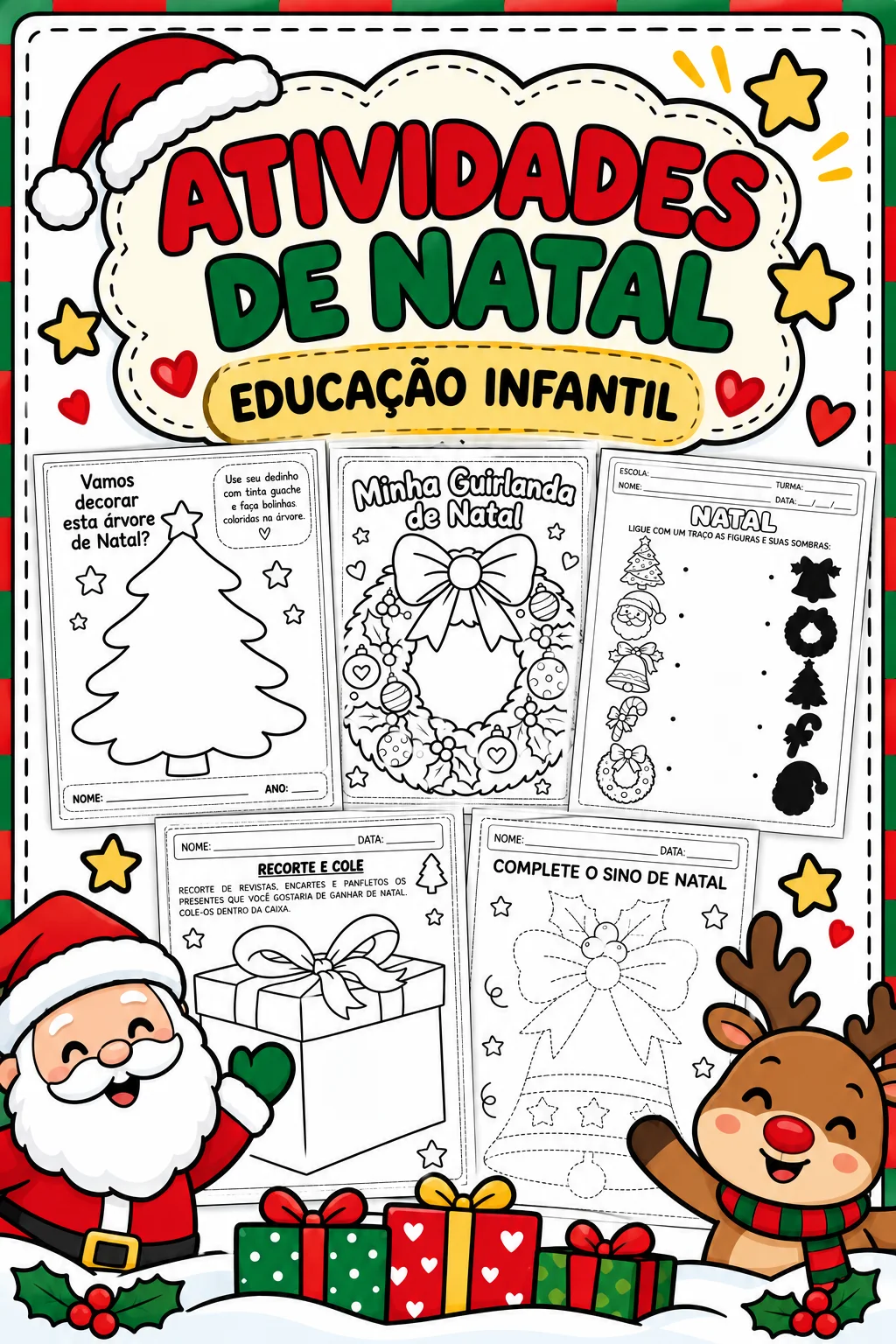 🎄✨ ATIVIDADES DE NATAL PARA A EDUCAÇÃO INFANTIL! 🎁❤️ — capa do material