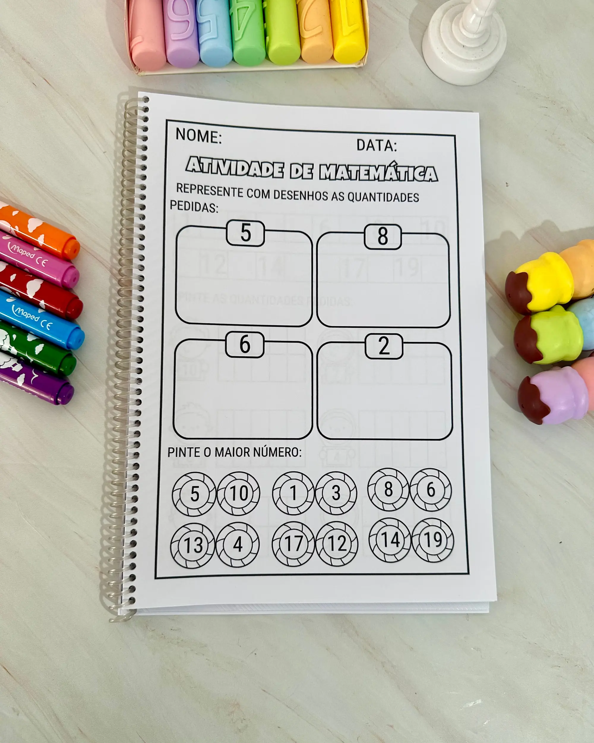 Atividades de Natal para Educação Infantil – 17 Páginas — amostra 5: Apostila de Natal com 17 páginas de atividades de…