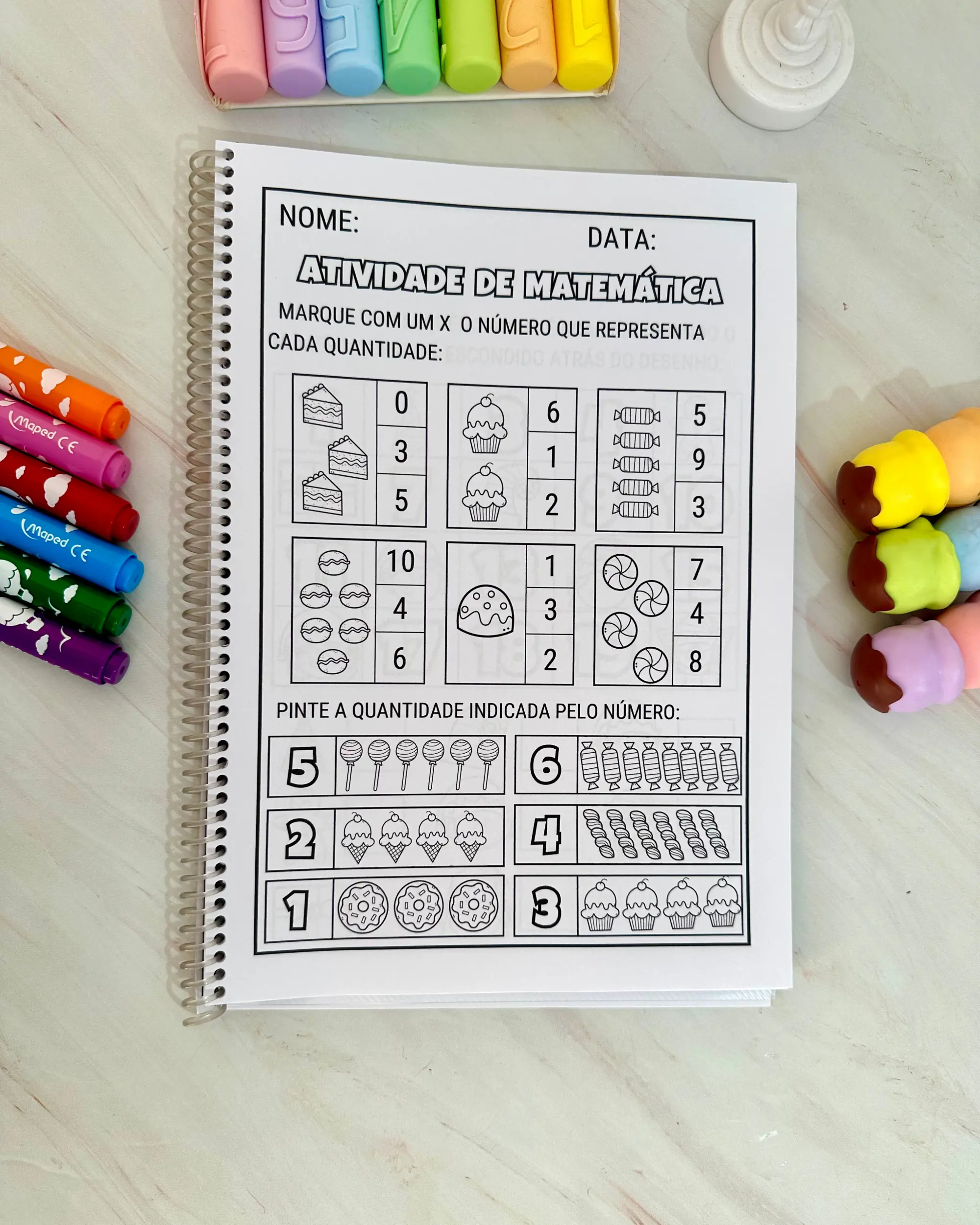 Atividades de Natal para Educação Infantil – 17 Páginas — amostra 7: Apostila de Natal com 17 páginas de atividades de…