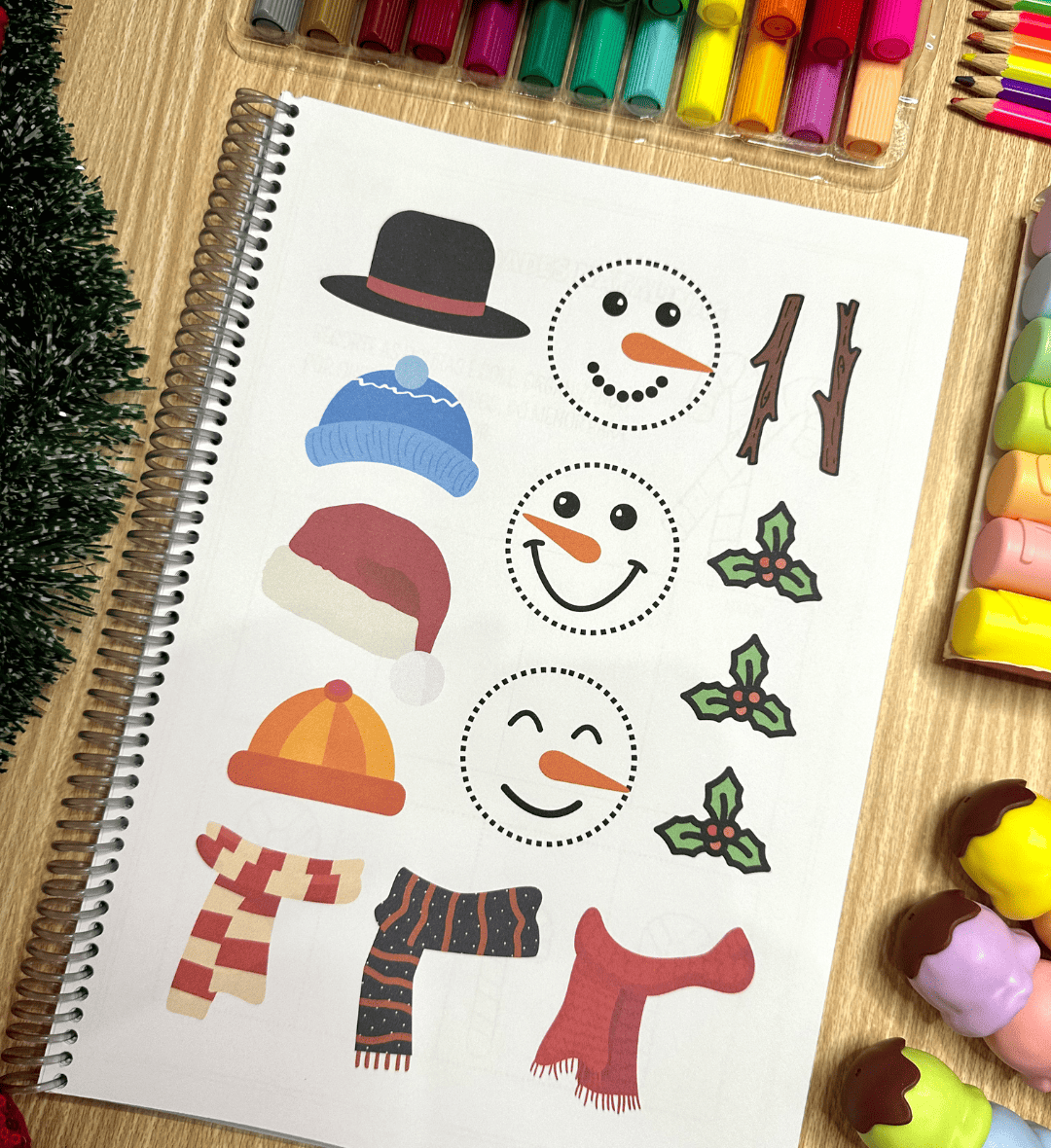 Atividades de Natal: PDF para Crianças de 3 a 6 Anos — amostra 2: O que vem no material