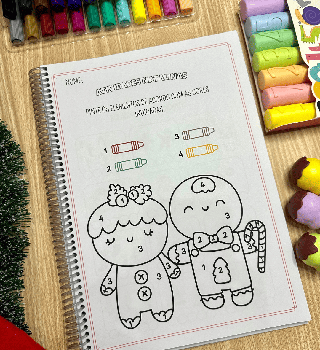 Atividades de Natal: PDF para Crianças de 3 a 6 Anos — amostra 5: Explore o tema natalino com mais de 50 páginas de…