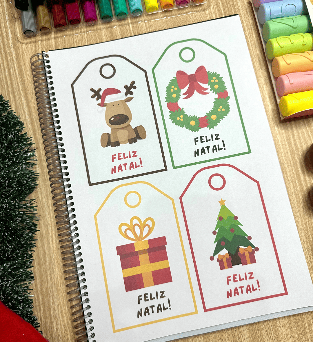 Atividades de Natal: PDF para Crianças de 3 a 6 Anos — amostra 7: Explore o tema natalino com mais de 50 páginas de…