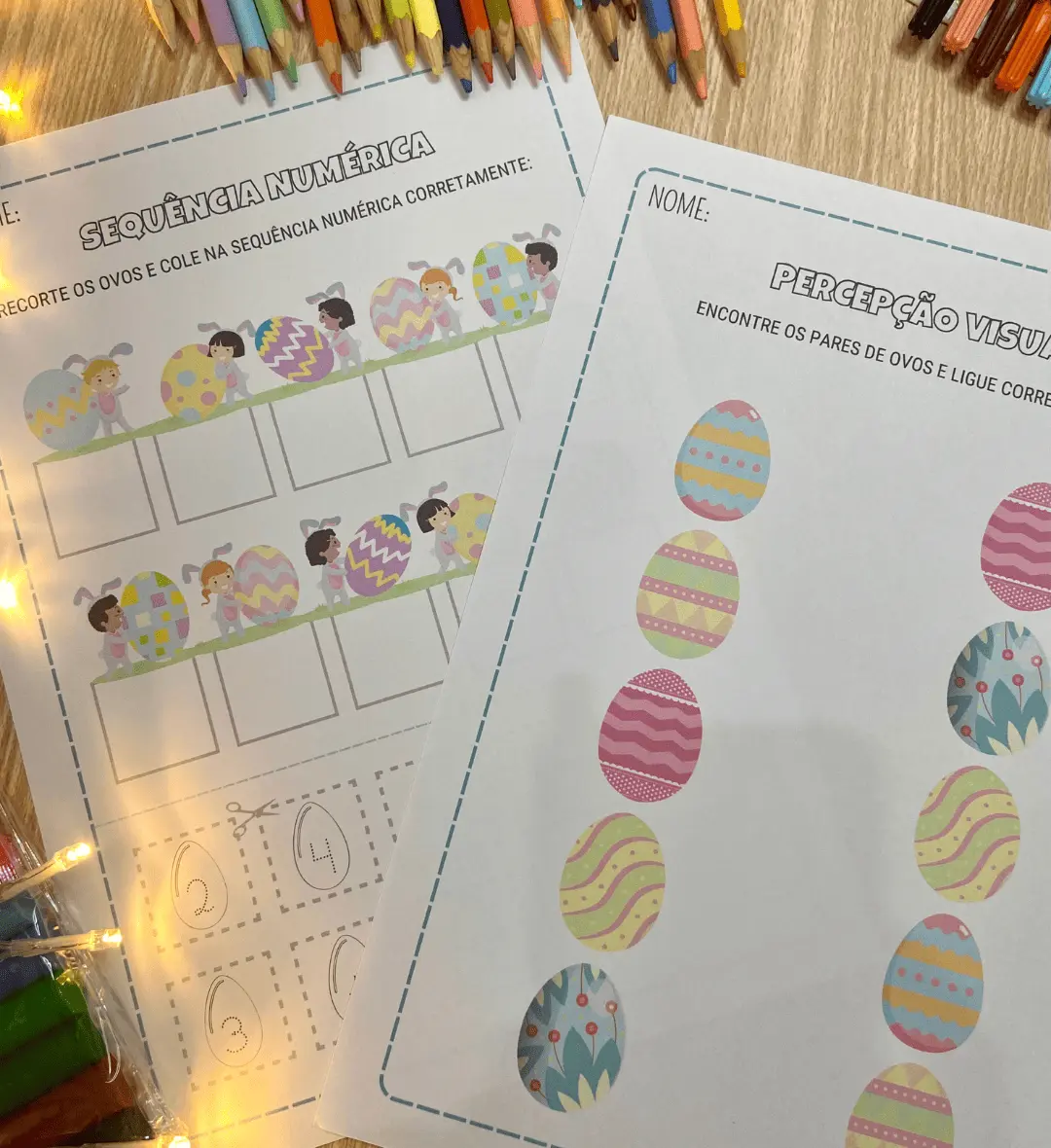 Atividades de Páscoa em PDF para Educação Infantil e Anos Iniciais — amostra 5: Explore a Páscoa com atividades de recorte,…