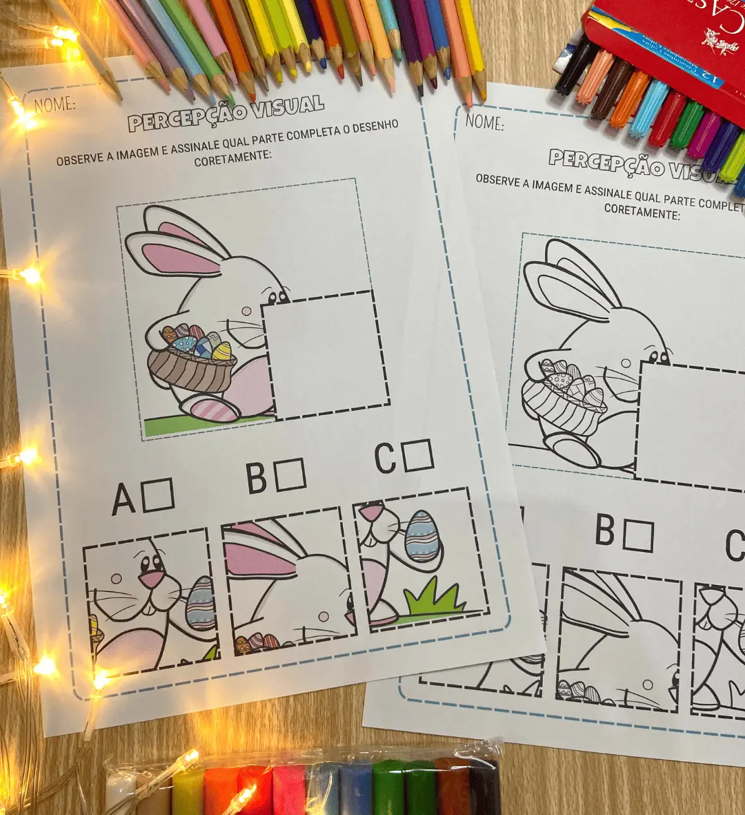 Atividades de Páscoa em PDF para Educação Infantil e Anos Iniciais — amostra 6: Explore a Páscoa com atividades de recorte,…