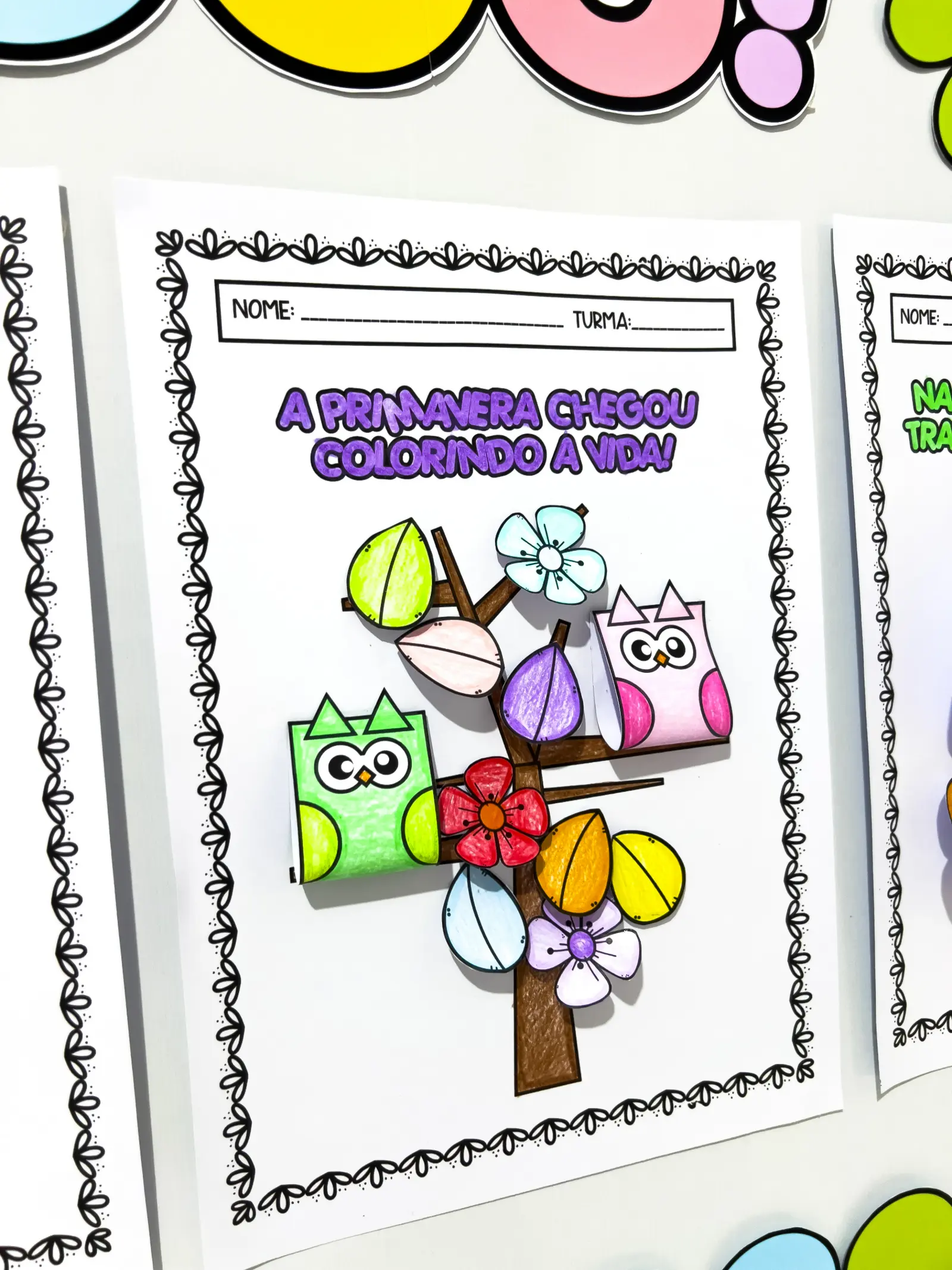 Atividades de Primavera – Material Pedagógico — amostra 3: Atividades de Primavera é um recurso lúdico e criativo que…