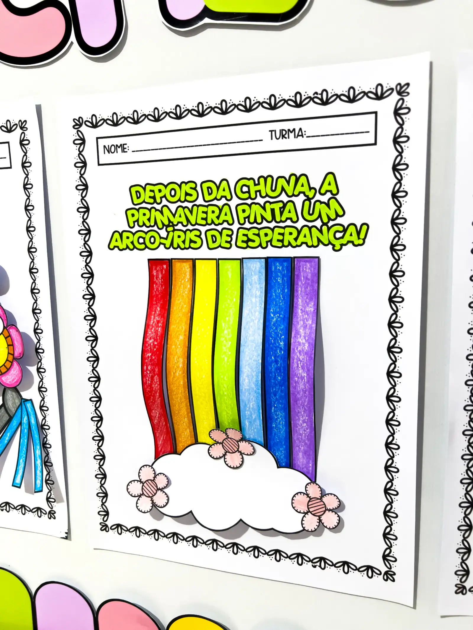 Atividades de Primavera – Material Pedagógico — amostra 4: Atividades de Primavera é um recurso lúdico e criativo que…