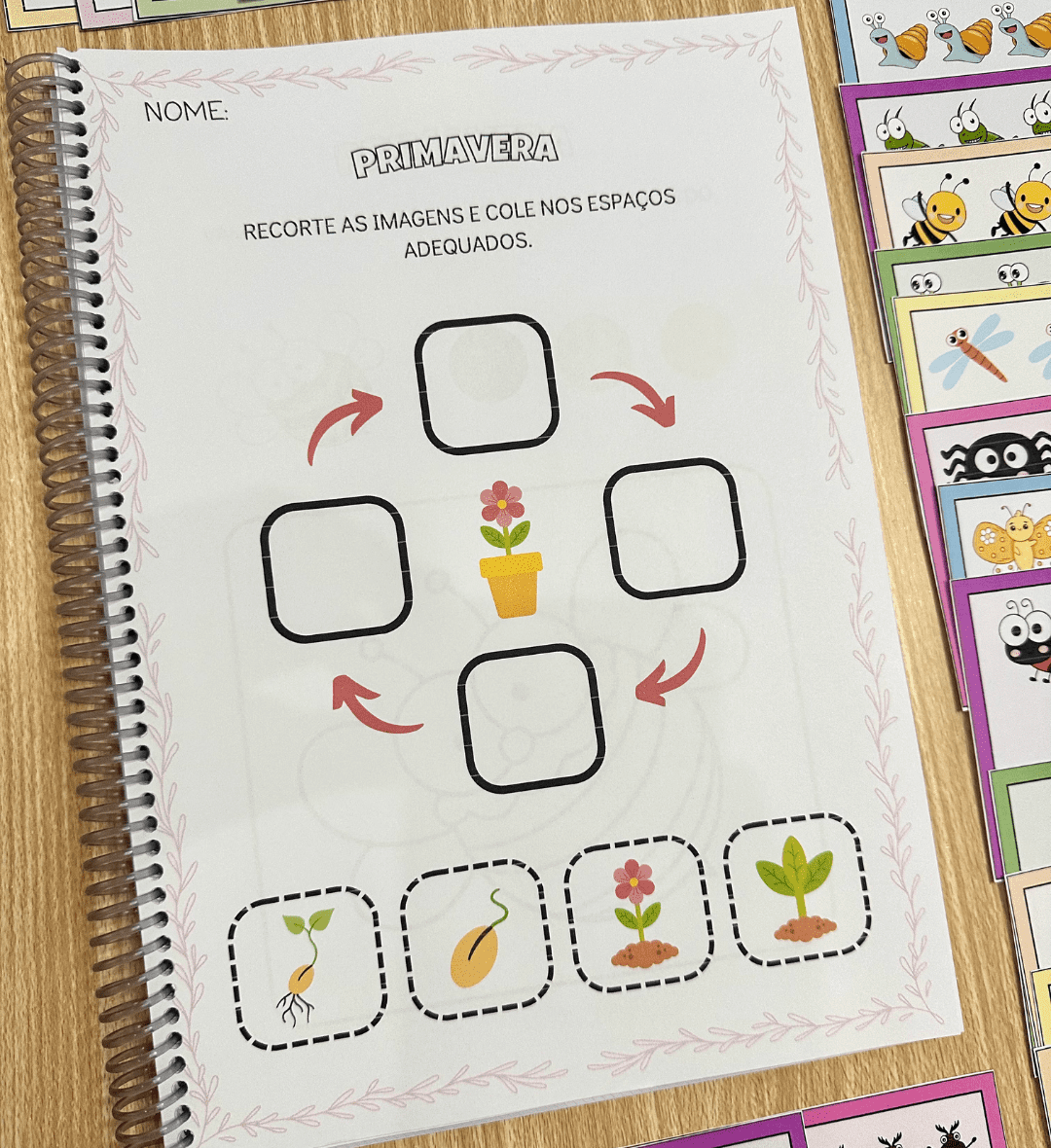 Atividades de primavera: PDF para crianças a partir de 5 anos — amostra 4: Como usar em sala de aula