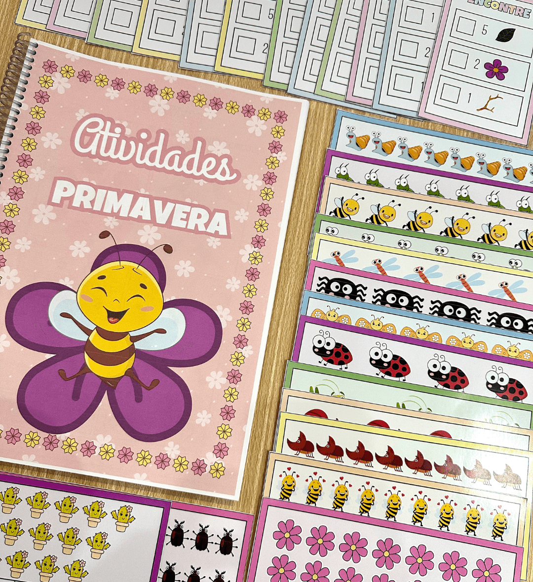 Atividades de primavera: PDF para crianças a partir de 5 anos — capa do material