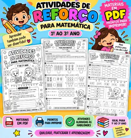 ATIVIDADES DE REFORÇO PARA A AVALIAÇÃO - AVALIA RJ 2º ANO — amostra 2: ✅ Atividades prontas