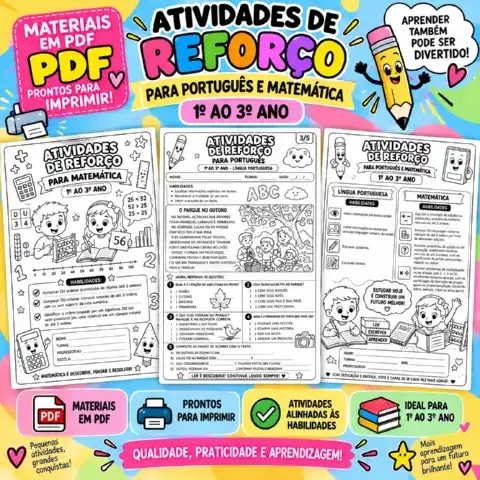 ATIVIDADES DE REFORÇO PARA A AVALIAÇÃO - AVALIA RJ 2º ANO — amostra 3: ✅ Habilidades essenciais