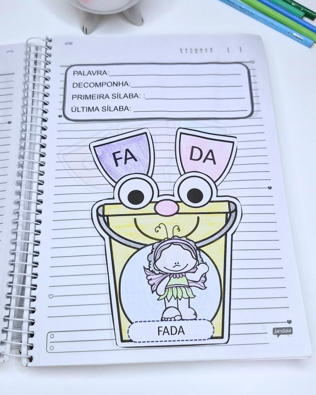 Atividades de Separação de Sílabas e Palavras — amostra 1: Atividades de alfabetização para decompor palavras, identificar…