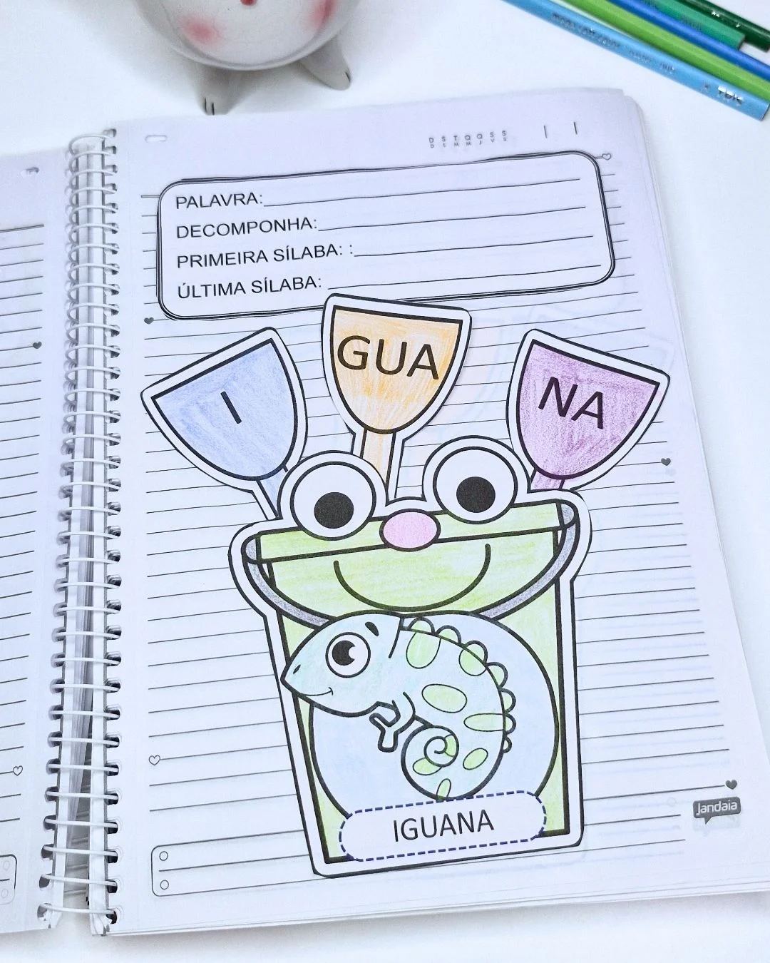 Atividades de Separação de Sílabas e Palavras — amostra 2: Atividades de alfabetização para decompor palavras, identificar…