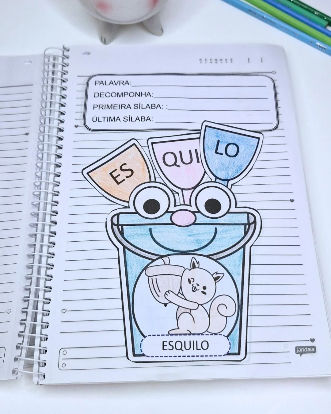 Atividades de Separação de Sílabas e Palavras — amostra 3: Atividades de alfabetização para decompor palavras, identificar…