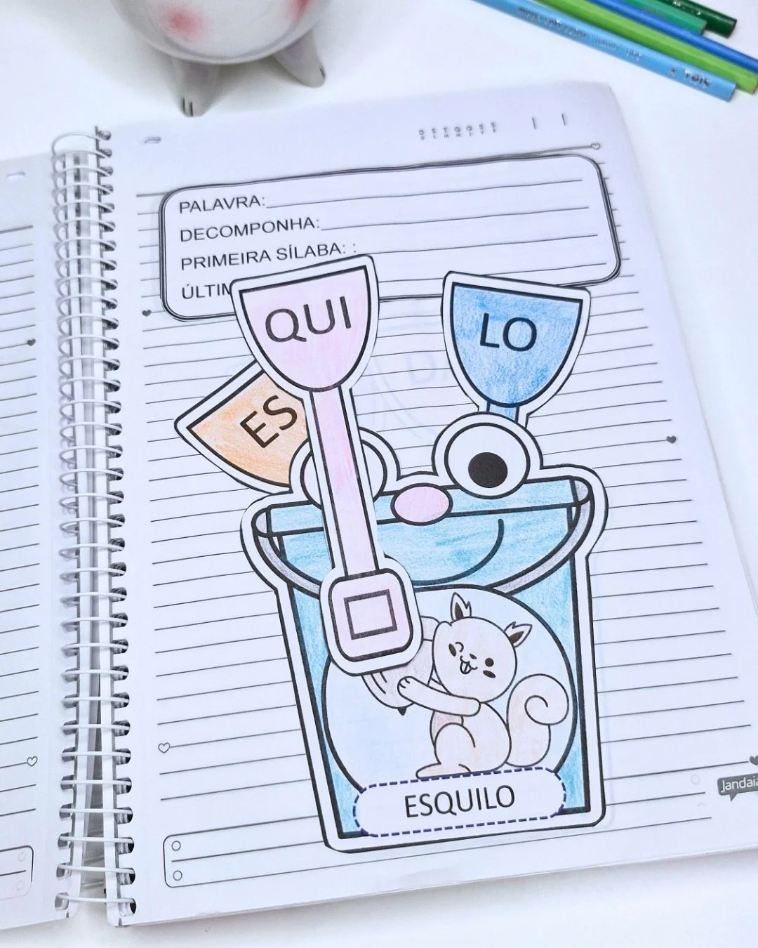 Atividades de Separação de Sílabas e Palavras — amostra 4: Atividades de alfabetização para decompor palavras, identificar…
