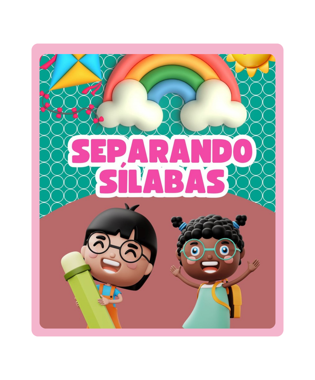 Atividades de separação silábica para imprimir — capa do material