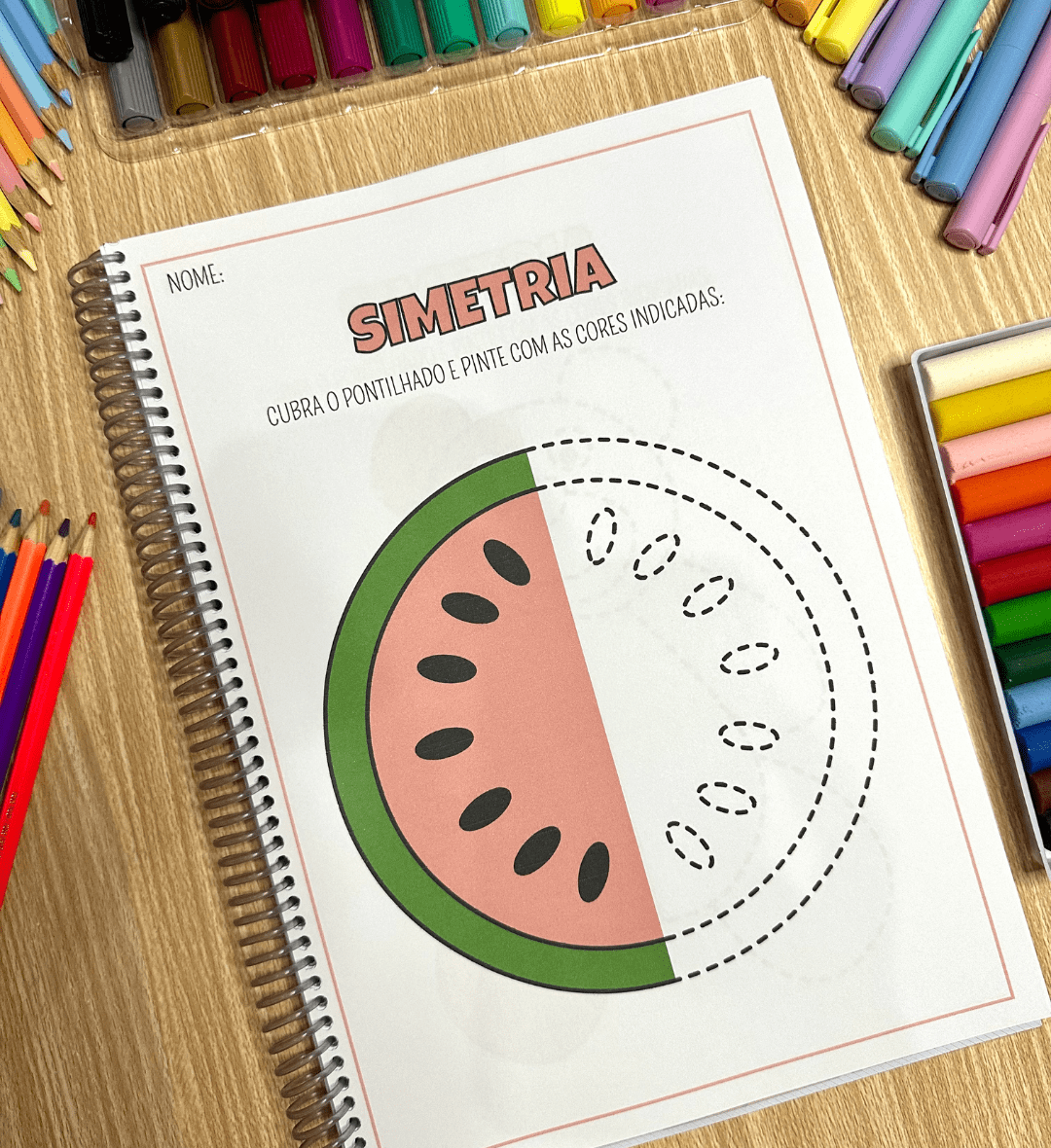 Atividades de simetria para Educação Infantil em PDF — amostra 7: Explore a simetria com uma apostila em PDF com mais de 40…