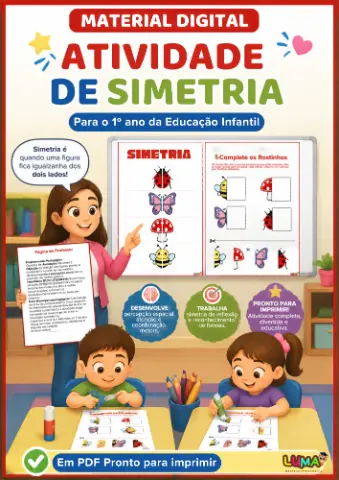 Atividades de simetria para imprimir – Complete o desenho — amostra 1: O que é