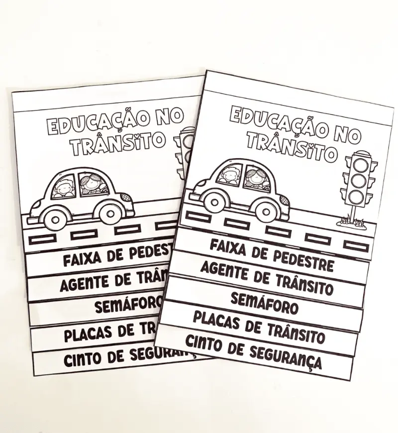 Atividades de Trânsito: 5 Propostas 3D para Educação Infantil — amostra 5: Explore o tema trânsito na Educação Infantil com…