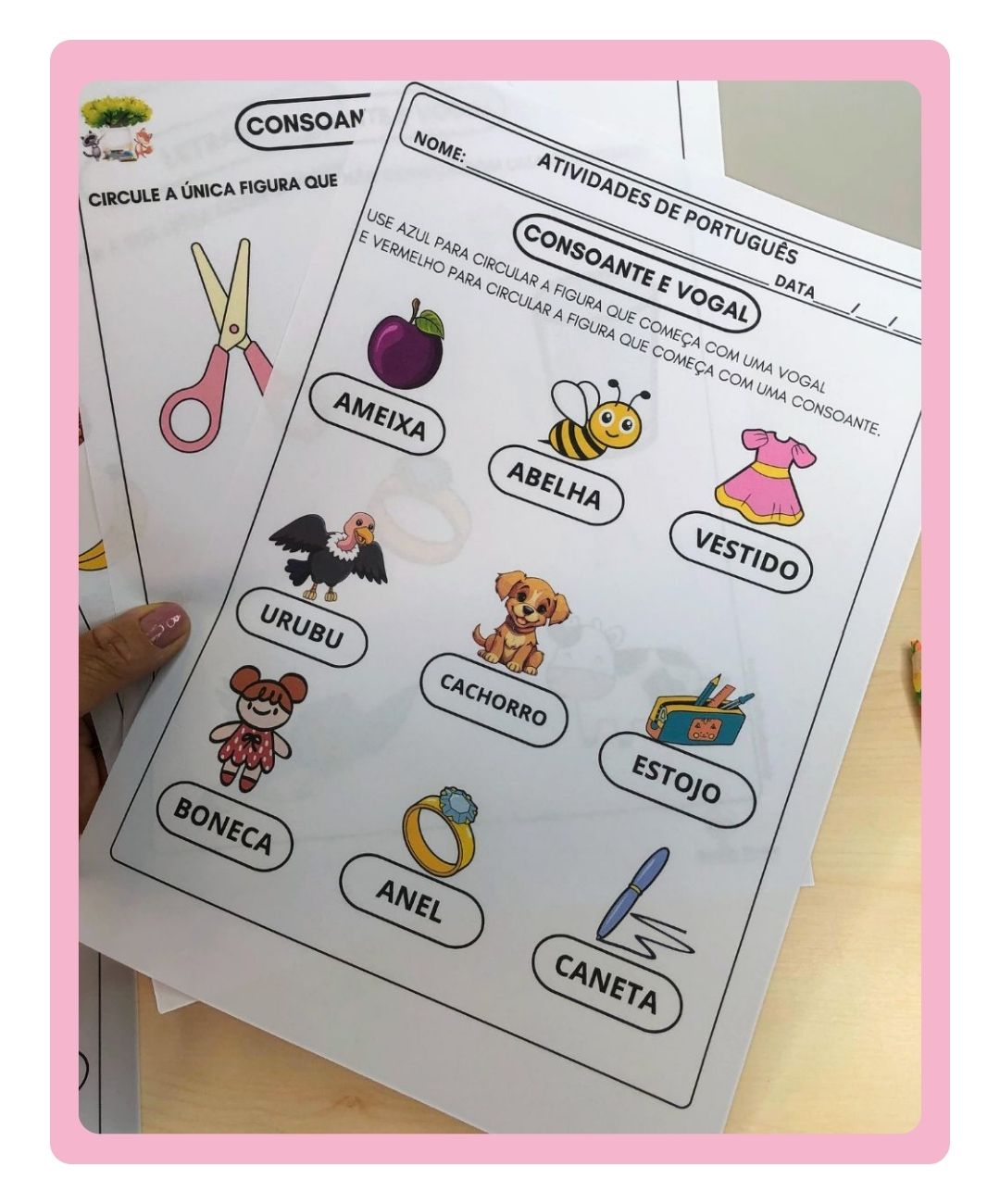 Atividades de vogais para imprimir na Educação Infantil — amostra 2: Como organizar o uso com a turma