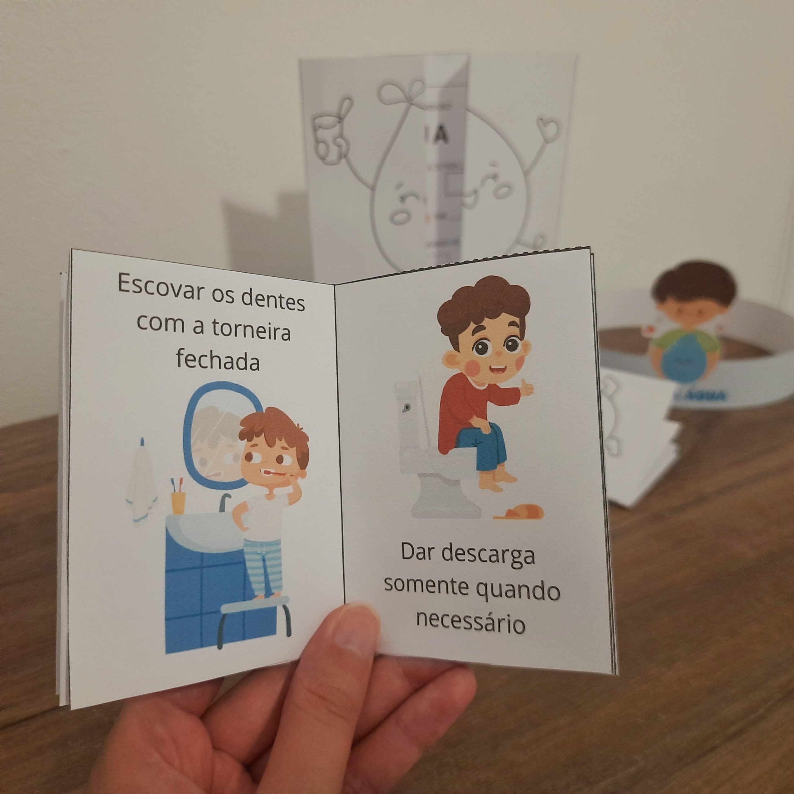 Atividades Dia da Água: livrinho e enfeite para Educação Infantil — amostra 1: Atividades Dia da Água para Educação Infantil