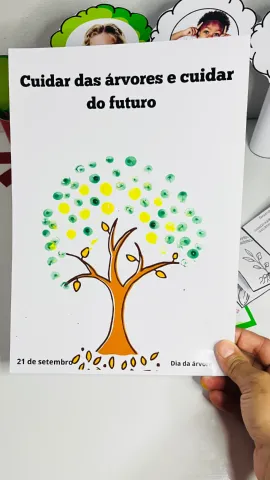 Atividades Dia da Árvore - Cartão + Árvore com Link de Foto editável — amostra 3: 🌳✨ APRENDER, BRINCAR E CUIDAR DA NATUREZA