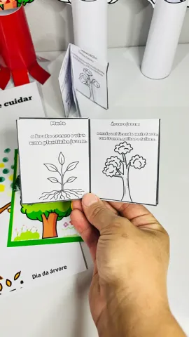 Atividades Dia da Árvore - Cartão + Árvore com Link de Foto editável — amostra 4: 🌳✨ APRENDER, BRINCAR E CUIDAR DA NATUREZA