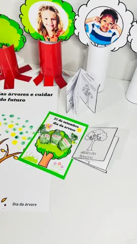 Atividades Dia da Árvore - Cartão + Árvore com Link de Foto editável — amostra 5: 🌳✨ APRENDER, BRINCAR E CUIDAR DA NATUREZA