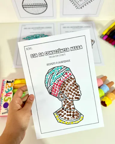 Atividades Dia da Consciência Negra para Educação Infantil — capa do material