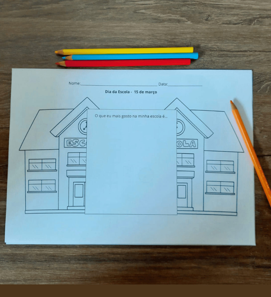 Atividades Dia da Escola: leitura, formas e desenho — amostra 3: Como usar em sala de aula