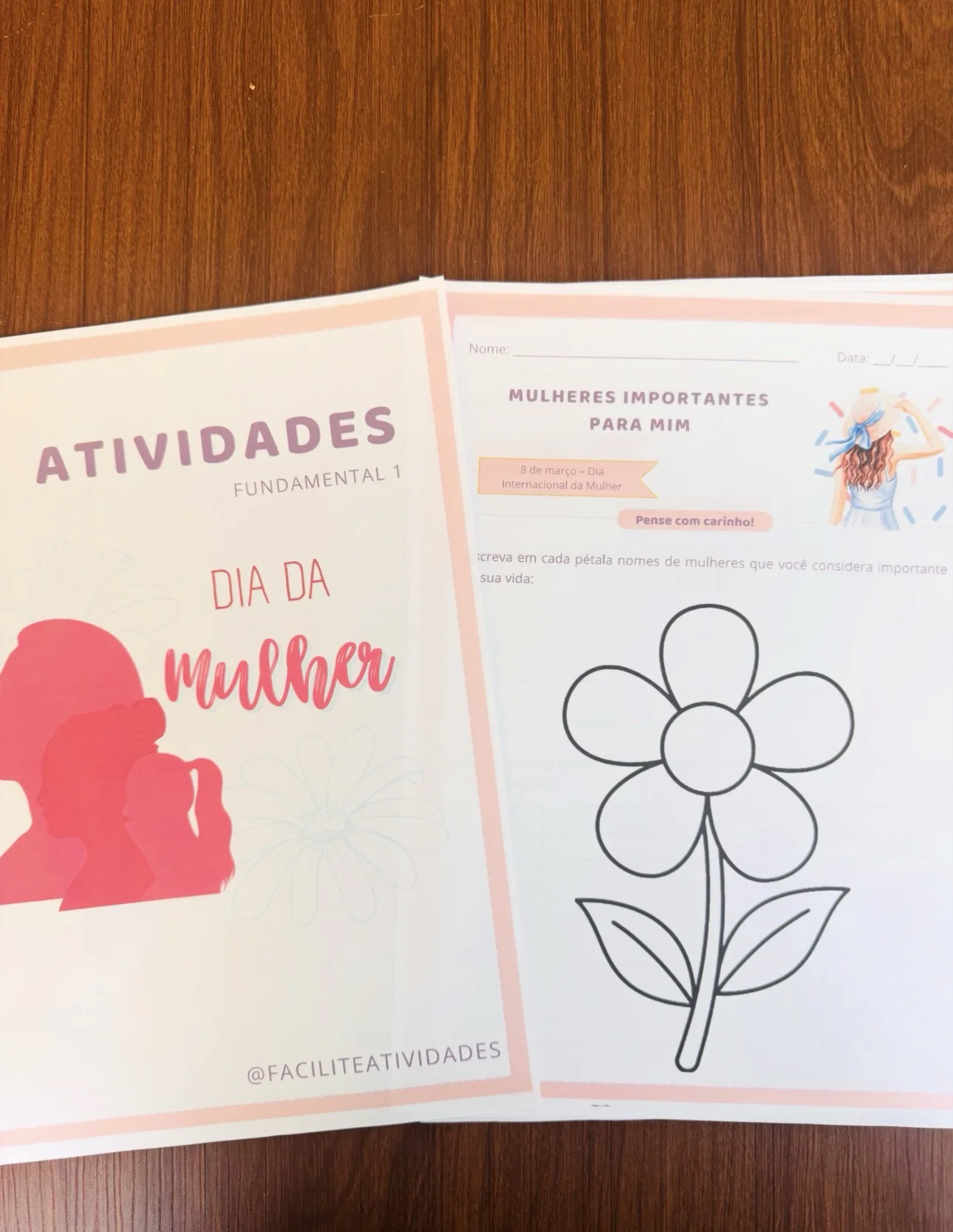 Atividades dia da mulher fundamental 1 — amostra 2: 🌸 Atividades Dia da Mulher – Fundamental 1 🌸 Arquivo pedagógico…