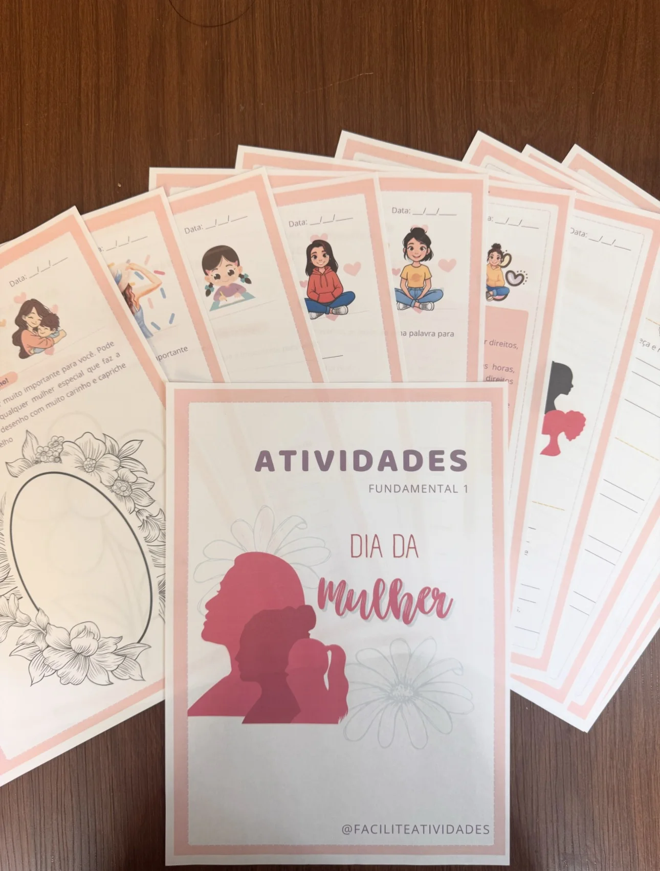 Atividades dia da mulher fundamental 1 — amostra 6: 🌸 Atividades Dia da Mulher – Fundamental 1 🌸 Arquivo pedagógico…