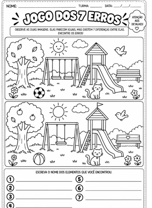 Atividades Dia das crianças - 1° ao 5° ano — amostra 5: 👧🧒 Faixa etária / ano escolar Atividades Dia das crianças - 1° ao 5° ano — amostra 5: 👧🧒 Faixa etária / ano escolar