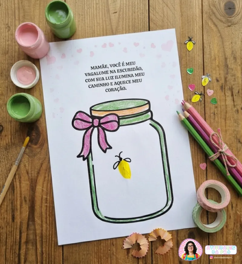 Atividades Dia das Mães: Kit para Colorir na Educação Infantil — amostra 3: Como usar em sala de aula