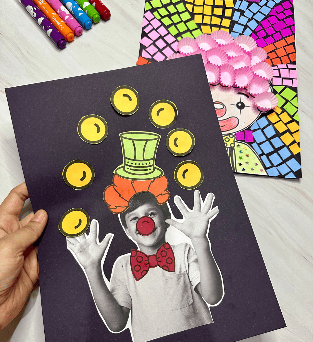Atividades Dia do Circo: propostas de artes para imprimir — amostra 5: Explore o tema circo com duas propostas de artes em…